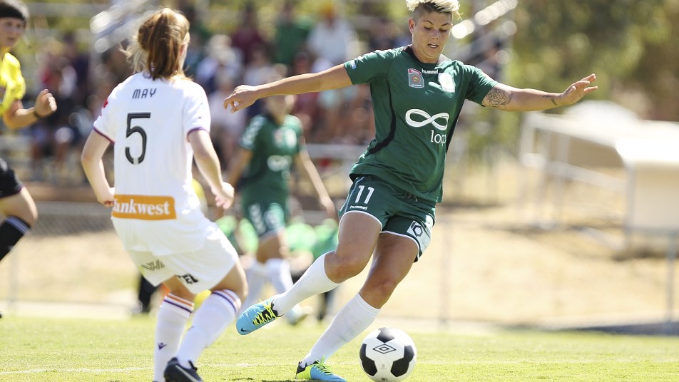 Michelle Heyman v Perth at Viking Park in 2015